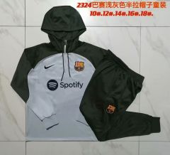 23-24 Hat Barcelona Light Grey Dark Green Hat KIDS