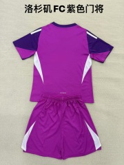 25-26 Los Angeles FC Purple Goalkeeper Kids+Adult Set