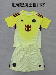 25-26 Miami Light Yellow Goalkeeper Kids+Adult Set
