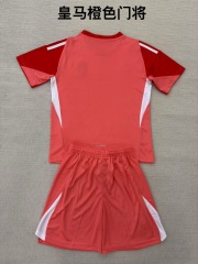 25-26 Real Madrid Orange Goalkeeper Kids+Adult Set