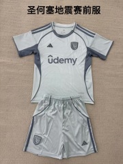 25-26 San Jose earthquake pre match outfit kids+adult set