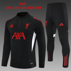 25-26 Liverpool Black Kids+Adult Training Uniform