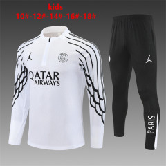 25-26 PSG Jordan Paris White Kids+Adult Training Set