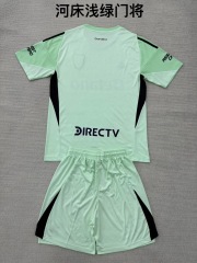 25-26 River Plate Light Green Goalkeeper Kids+Adult Set