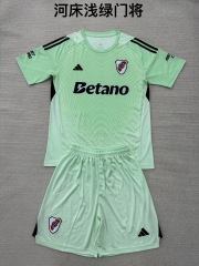25-26 River Plate Light Green Goalkeeper Kids+Adult Set