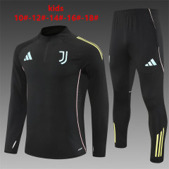 25-26 Juventus Black Kids+Adult Training Uniform