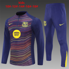 25-26 Barcelona yellow blue camouflage style kids+adult training uniform