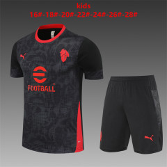 25-26 short sleeved AC black camouflage style for kids and adults