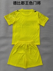 25-26 Derby County Yellow Goalkeeper Kids+Adult Set