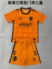 25-26 Sunderland Orange Goalkeeper Kids+Adult Set