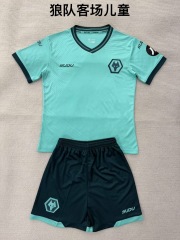25-26 Wolverhampton Wanderers away kids+adult set