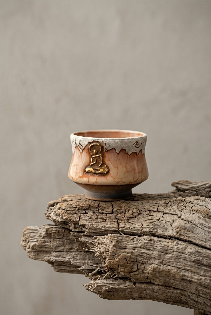 A calming tea cup pin for beginner tea meditation, featuring a warm cup and soothing minimalist design. Highlights how to sip slowly, breathe deeply, and create a peaceful solo tea ritual for mindfulness and relaxation at home.