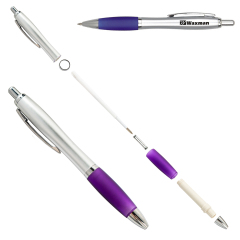 Silver Barrel Click Pen
