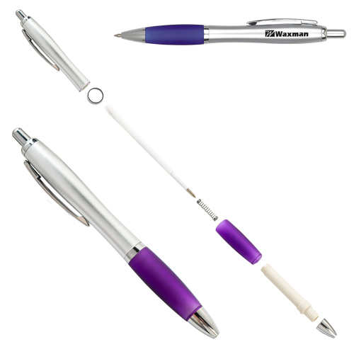 Silver Barrel Click Pen