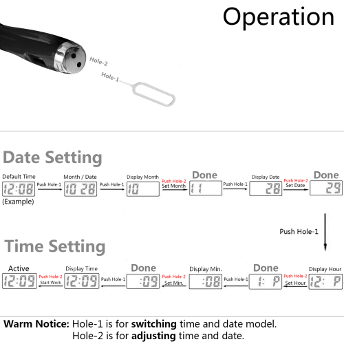 Stylus Ballpoint Pen With Watch