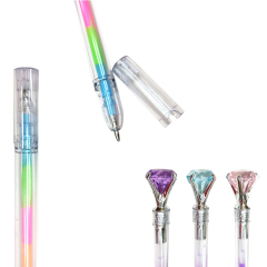 Rainbow Refill Pen With Diamond