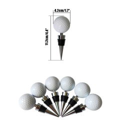 Golf Ball Shaped Wine Cork Bottle Stopper
