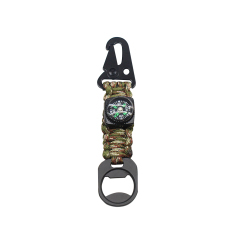 Key Chain Survivor Rope With Bottle Opener Compass