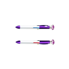 4 Colors Refills Pen With LED Diamond