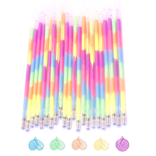 Rainbow Refill Pen With Diamond