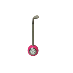 Black Ink Golf Pen With Clock