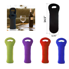 Single Neoprene Wine Bottle Holder Tote
