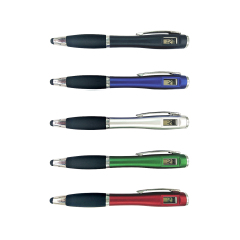Stylus Ballpoint Pen With Watch