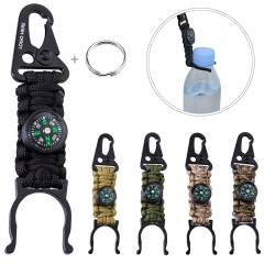 Key Chain Compass Survivor Rope With Bottle Holder