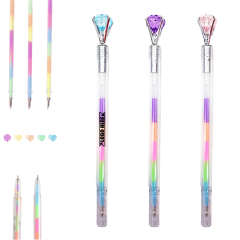 Rainbow Refill Pen With Diamond