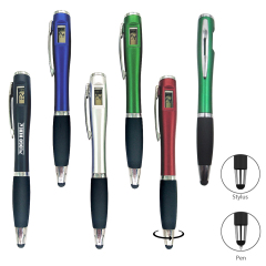 Stylus Ballpoint Pen With Watch
