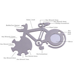 Bicycle Wrench Opener With Mirror