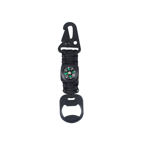 Key Chain Survivor Rope With Bottle Opener Compass