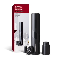4 IN 1 Black Plastic Automatic Electric Wine Opener