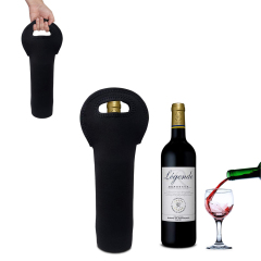 Single Neoprene Wine Bottle Holder Tote