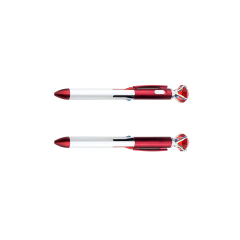 4 Colors Refills Pen With LED Diamond