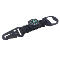 Key Chain Survivor Rope With Bottle Opener Compass