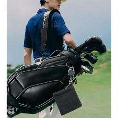 Portable Golf Ball Clean Towel with Retractable Clip