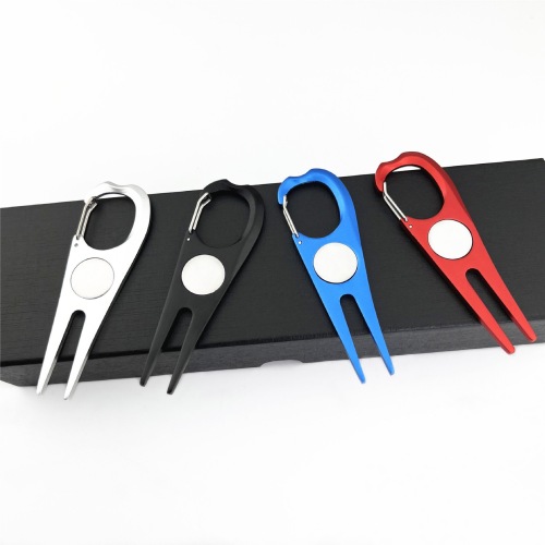 Golf Divot Repair Tool with Ball Marker