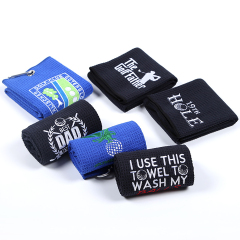 Premium Microfiber Golf Towel with Carabiner Clip