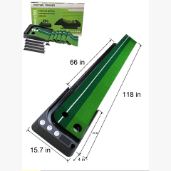 Indoor Golf Putting Green with Ball Return