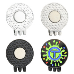 Golf Hat Clip with Magnetic Ball Marker