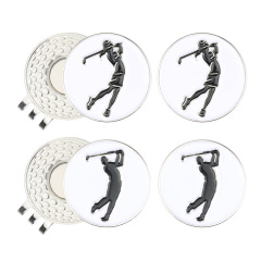 Golf Hat Clip with Magnetic Ball Marker
