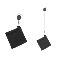 Portable Golf Ball Clean Towel with Retractable Clip