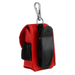 Compact Leather Golf Ball Holder Pouch