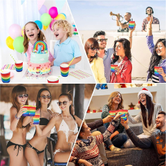 LGBTQ+ Rainbow Can Cooler Sleeves