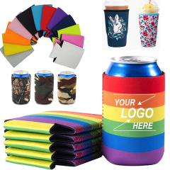 LGBTQ+ Rainbow Can Cooler Sleeves
