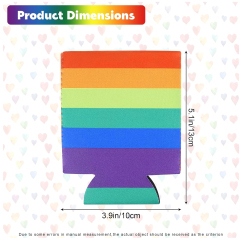 LGBTQ+ Rainbow Can Cooler Sleeves