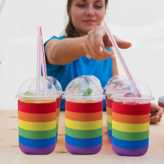 LGBTQ+ Rainbow Can Cooler Sleeves