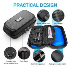 Travel Medication Cooler with Built-in Thermometer