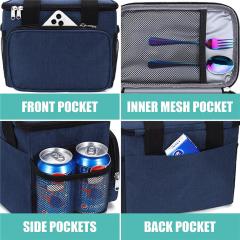 Thermal Lunch Bag with Side Compartments